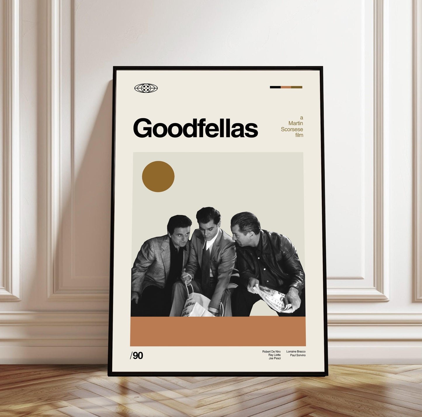 Goodfellas Movie Poster: Mid-Century Modern Minimalist Art Print
