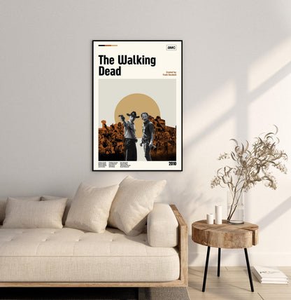 The Walking Dead Poster - Tv Series Poster - Midcentury Modern Art - Minimalist Print - Retro Poster - Vintage Print Art - Gifts for him