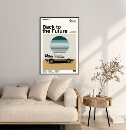 Back to the Future Poster – Minimalist Movie Art Print
