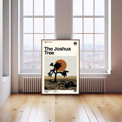 Joshua Tree U2 Poster - Music Poster - Midcentury Modern Art - Minimalist Print - Retro Poster - Vintage Print - Wall Art - Gifts for him