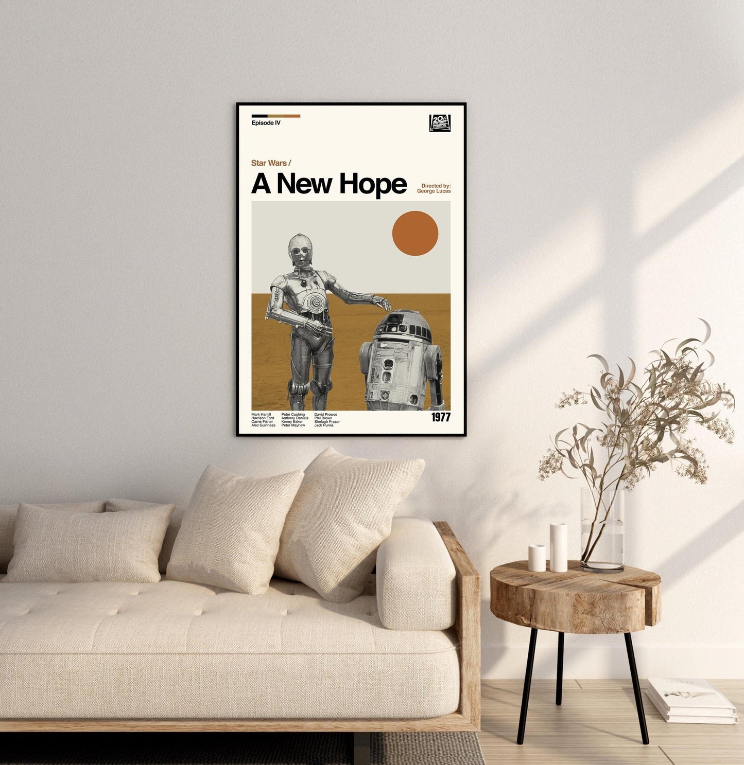 Star Wars: A New Hope - Minimalist Movie Poster Art Print