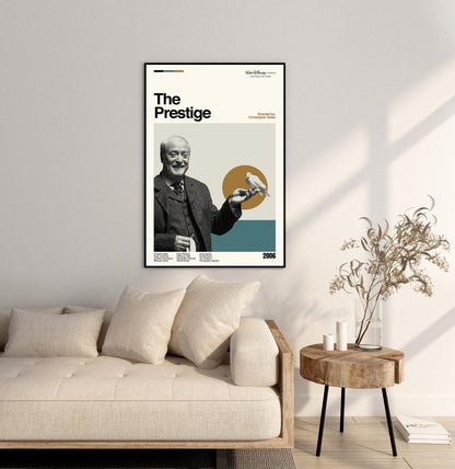 The Prestige Movie Poster: Mid-Century Modern Minimalist Print