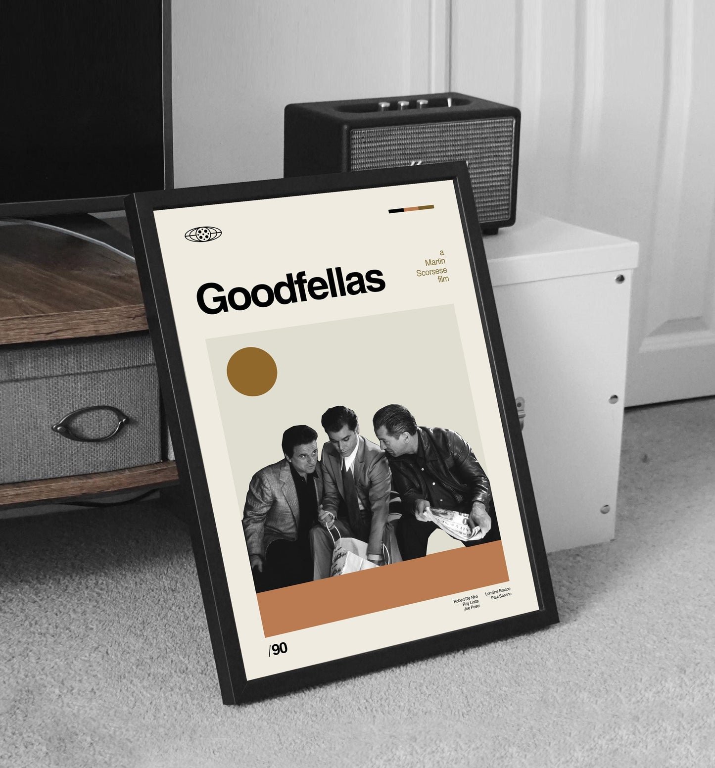 Goodfellas Movie Poster: Mid-Century Modern Minimalist Art Print