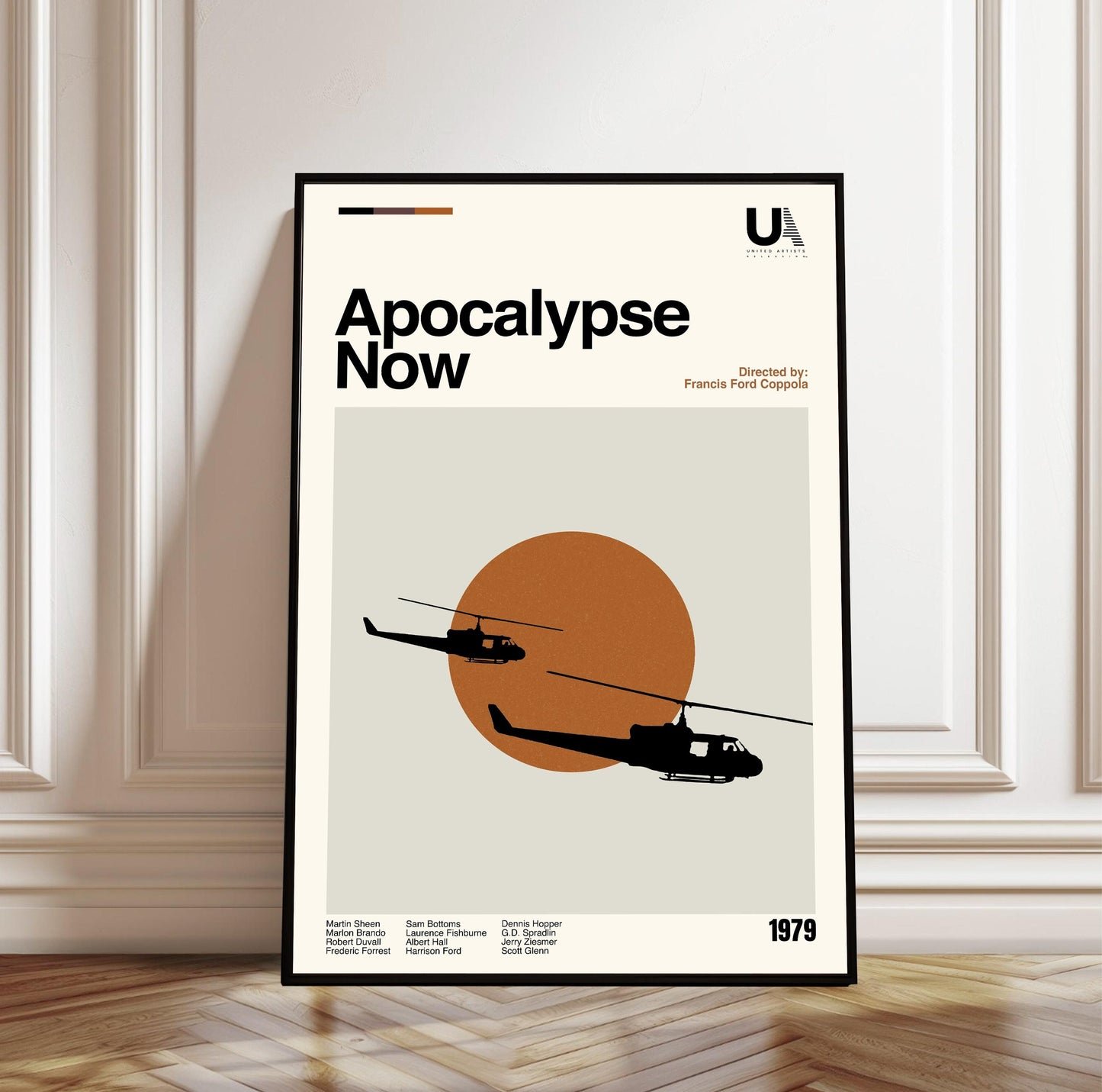 Apocalypse Now Movie Poster: Minimalist Mid-Century Modern Art Print