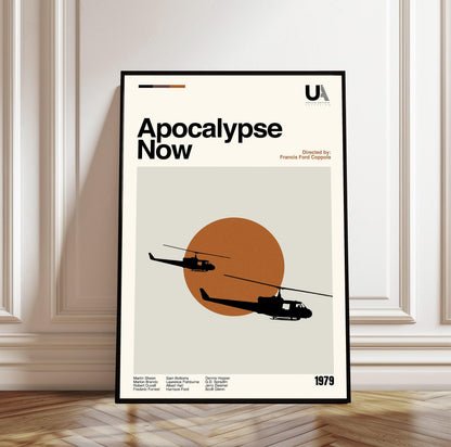 Apocalypse Now Movie Poster: Minimalist Mid-Century Modern Art Print