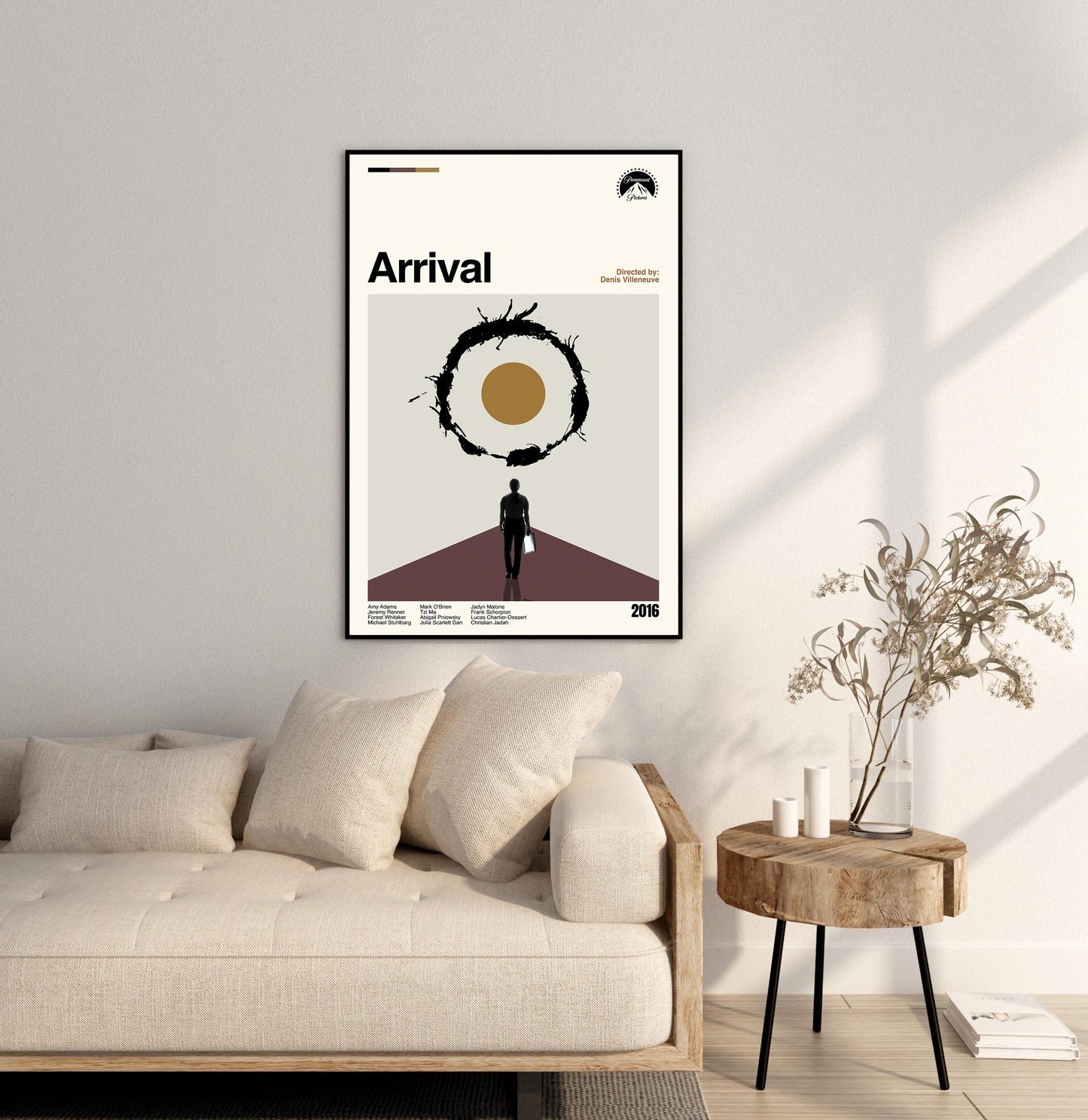 Arrival Movie Poster - Mid-Century Modern Minimalist Print