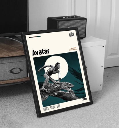 Avatar Poster - Movie Poster - Midcentury Modern Art - Minimalist Print - Retro Poster - Vintage Print Art - Wall Art - Gifts for him