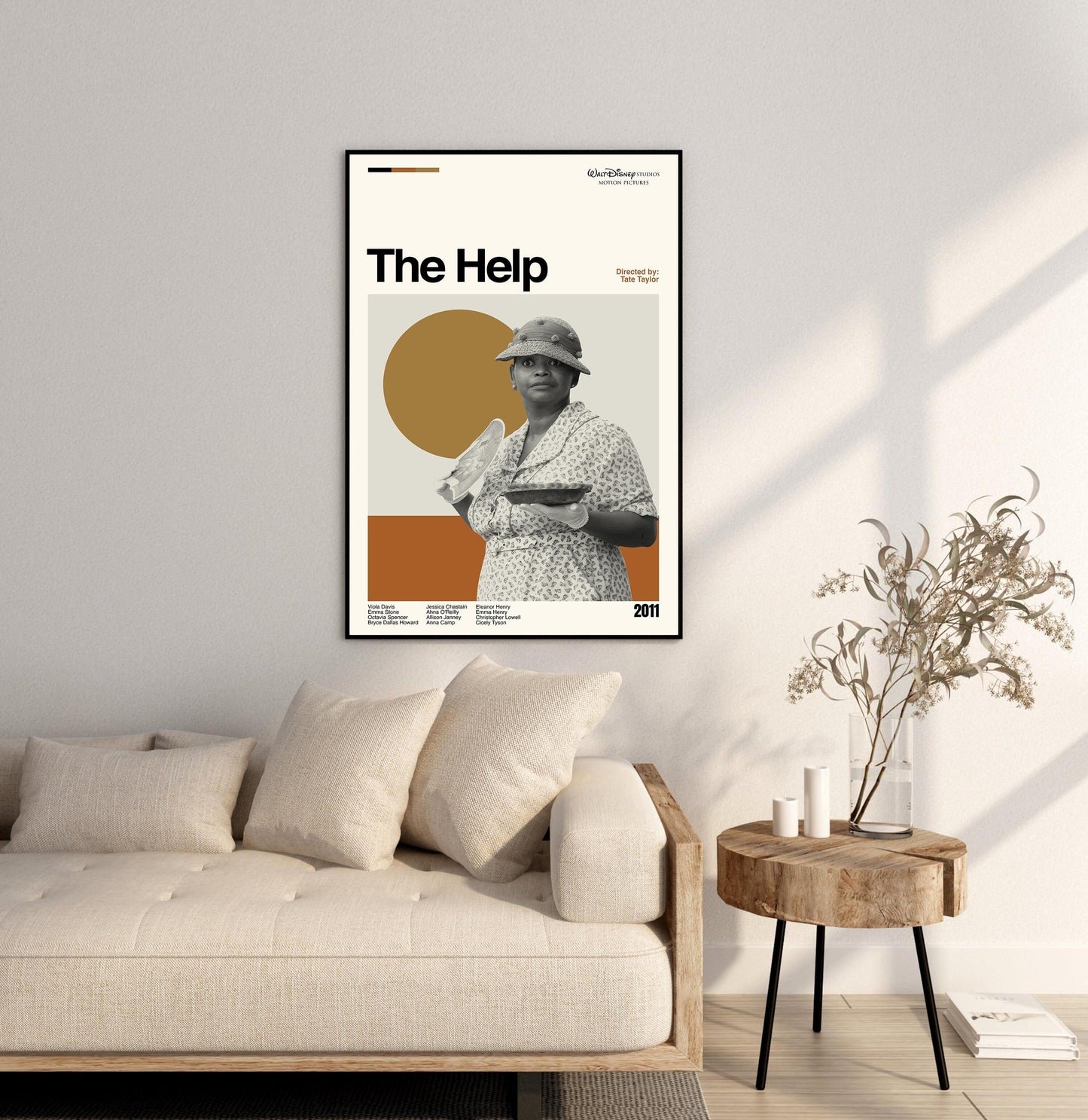 The Help Poster - Movie Poster - Midcentury Modern Art - Minimalist Print - Retro Poster - Vintage Print Art - Wall Art - Gift for him