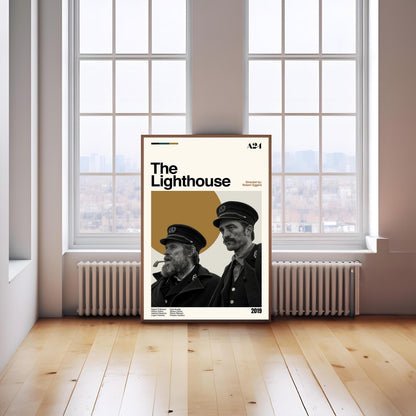 The Lighthouse Movie Poster: Mid-Century Modern Minimalist Print